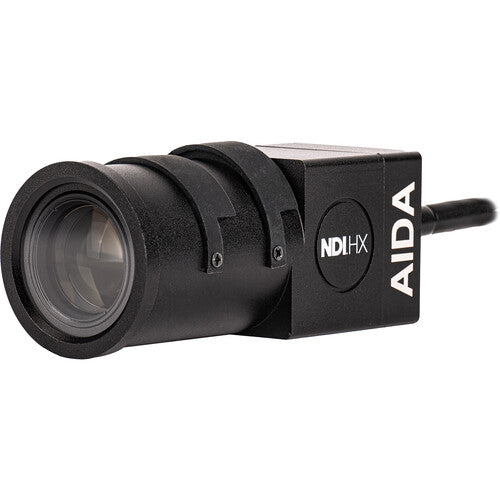 AIDA Imaging HD-NDI-TF Full HD weatherproof POV camera with 5-50mm varifocal lens for broadcast and live production