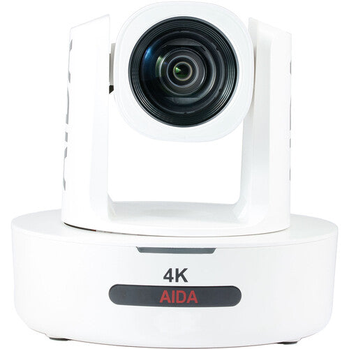 AIDA Imaging PTZ4K-NDI-X12W 4K NDI HX PTZ Conference Camera with 12x Optical Zoom in White