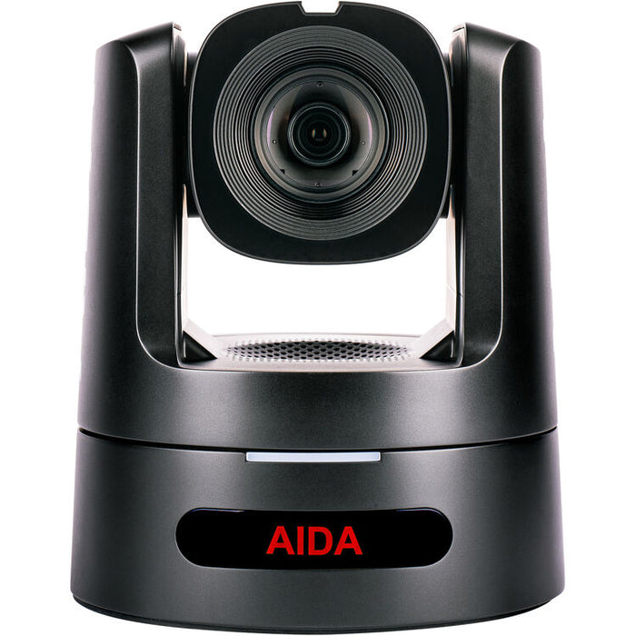 AIDA Imaging PTZ4K12G-FNDI-X30B 4K NDI HX3 12G-SDI SFP+ auto-tracking PTZ camera with 30x optical zoom in black