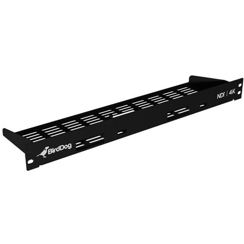 BirdDog BD4KRM 4K Rackmount securely holding two BirdDog 4K NDI encoders/decoders in a 1RU rack