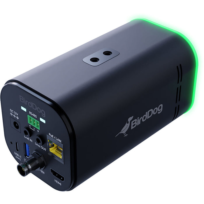 BirdDog BDMKU12XB 12X UHD PTZ Camera – Black, professional 4K PTZ camera with NDI, AI tracking, and 12x optical zoom