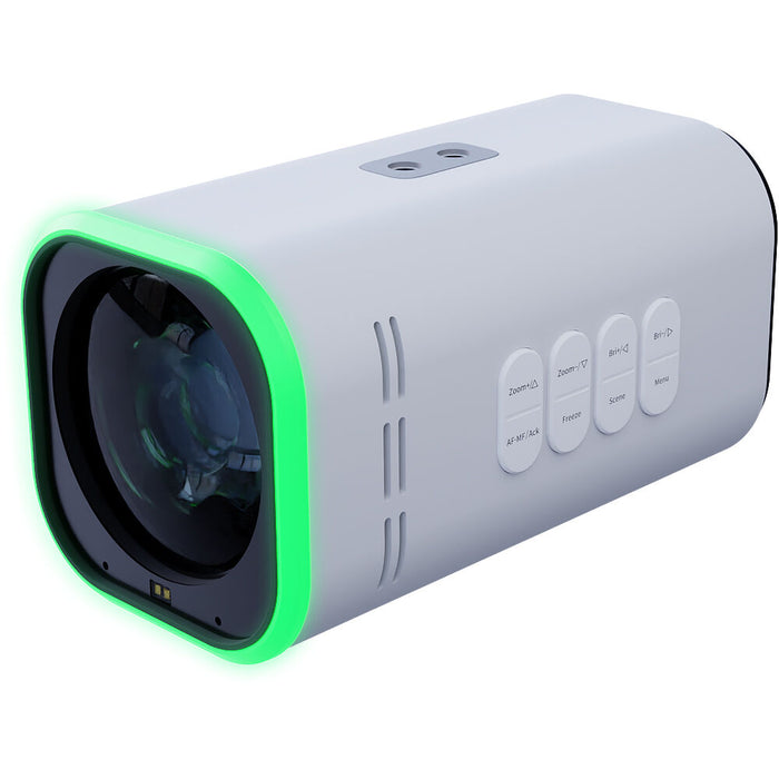 BirdDog BDMKU12XW 12X UHD PTZ Camera – White, professional 4K PTZ camera with NDI, AI tracking, and 12x optical zoom.