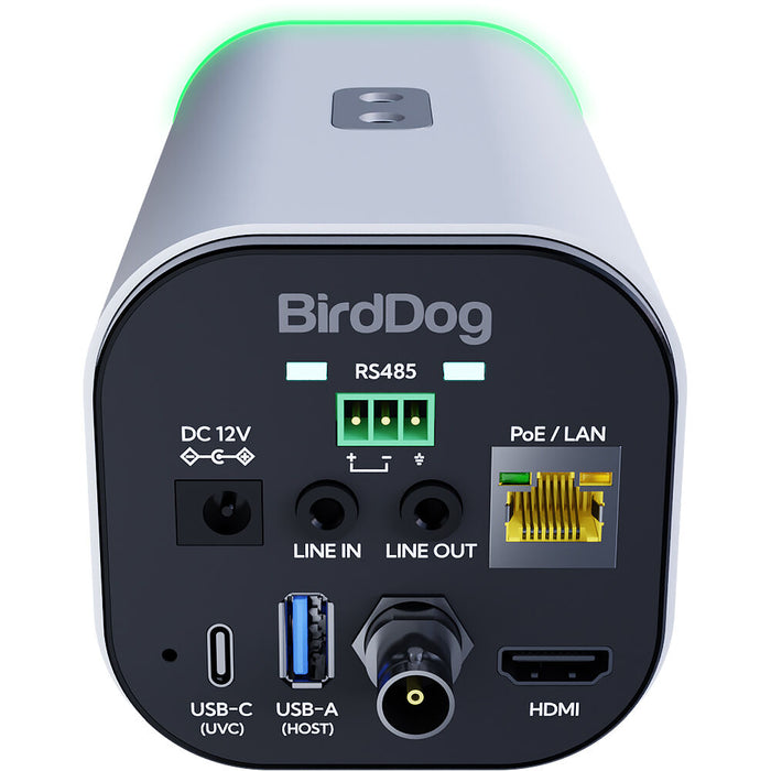 BirdDog BDMKU12XW 12X UHD PTZ Camera – White, professional 4K PTZ camera with NDI, AI tracking, and 12x optical zoom.