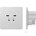 BirdDog BDWPIN Dual Input HDMI to NDI Wallplate installed in a conference room setting
