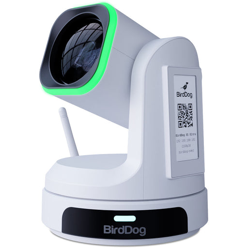 BirdDog X1 Ultra PTZ Camera with 12x Zoom in white finish