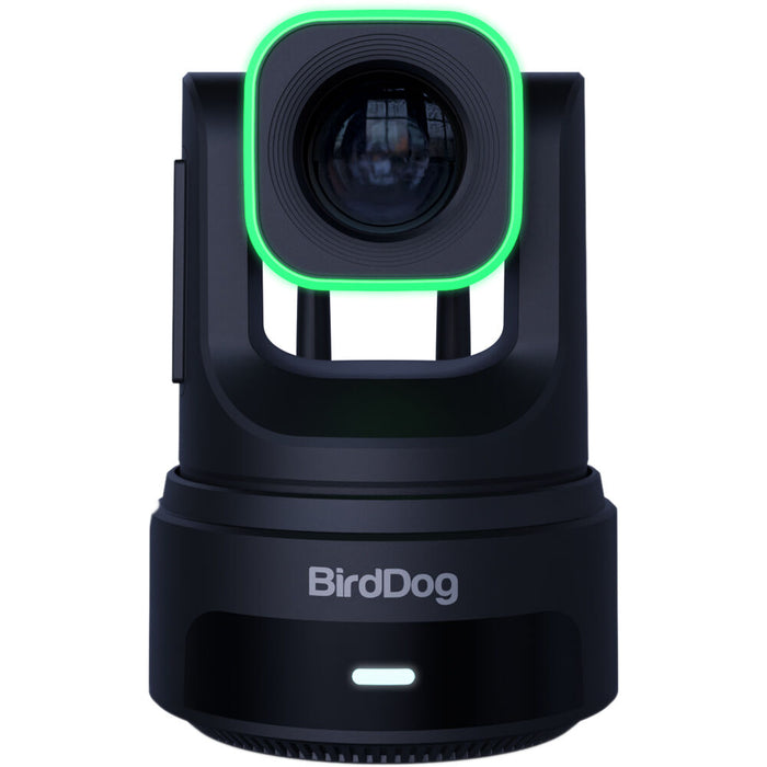BirdDog X4 Ultra 4K PTZ Camera in black with AI tracking and 20x optical zoom