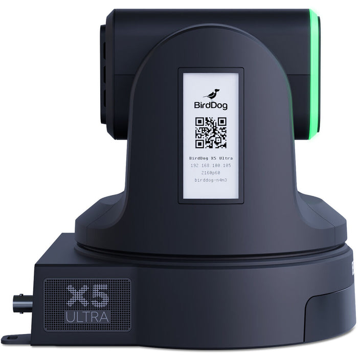 BirdDog X5 Ultra PTZ Camera in black with 20x optical zoom