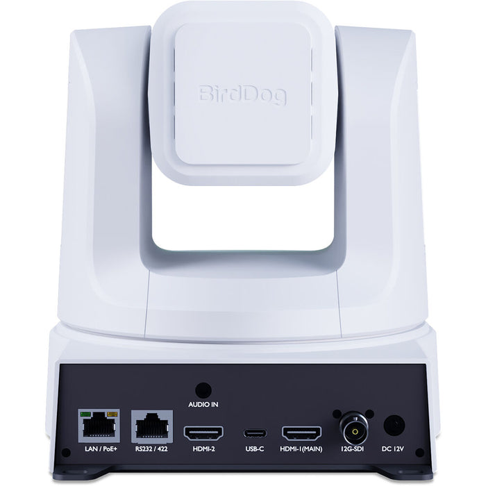 BirdDog X5 Ultra PTZ Camera in white with 20x optical zoom