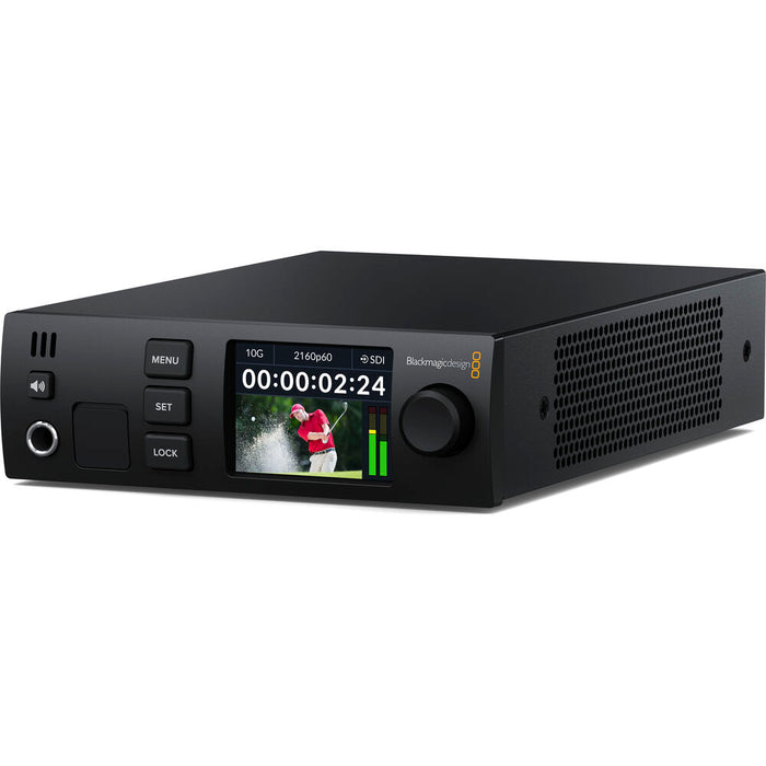 Blackmagic Design CONVNVIPM/12G/HDMI10 rack-mount 12G-SDI / SMPTE-2110 to HDMI converter with front-panel LCD