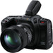 Blackmagic Design CINECAM60KLFL 6K full-frame cinema camera with professional video recording capabilities, ideal for filmmakers and content creators.