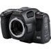 Blackmagic Design Pocket Cinema Camera 6K Pro with Canon EF mount, built-in ND filters, 5-inch HDR touchscreen, and dual native ISO for professional-quality video production.