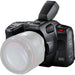 Blackmagic Design Pocket Cinema Camera 6K Pro with Canon EF mount, built-in ND filters, 5-inch HDR touchscreen, and dual native ISO for professional-quality video production.