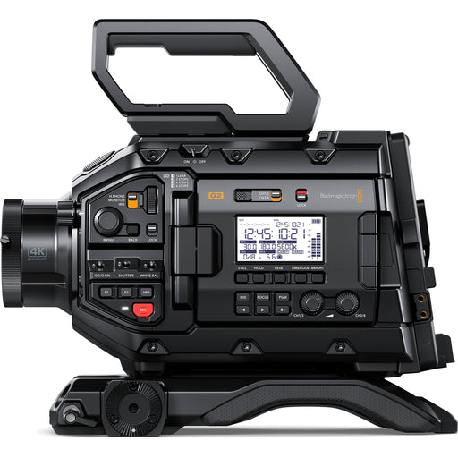 Blackmagic Design URSA Broadcast G2 Camera with 6K Super 35mm sensor, 13 stops of dynamic range, built-in ND filters, dual native ISO, and advanced broadcast features for live production and cinematic workflows.