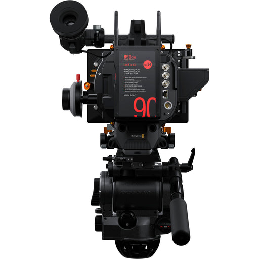 Blackmagic Design URSA Mini Pro 12K with EVF (CINEURSAA12KLFEVF) – Super 35 digital film camera bundle featuring 12K resolution, built-in ND filters, interchangeable lens mounts, and professional-grade EVF for high-end cinematography.