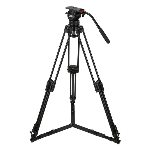 Camgear DV6P ALGS Camera Tripod – Professional Fluid Head Tripod for Smooth and Stable Video Capture