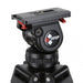 Camgear DV6P ALGS Camera Tripod – Professional Fluid Head Tripod for Smooth and Stable Video Capture