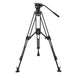 Camgear DV6P AL MS Camera Tripod with professional fluid head, aluminum legs, and mid-level spreader for stable video recording