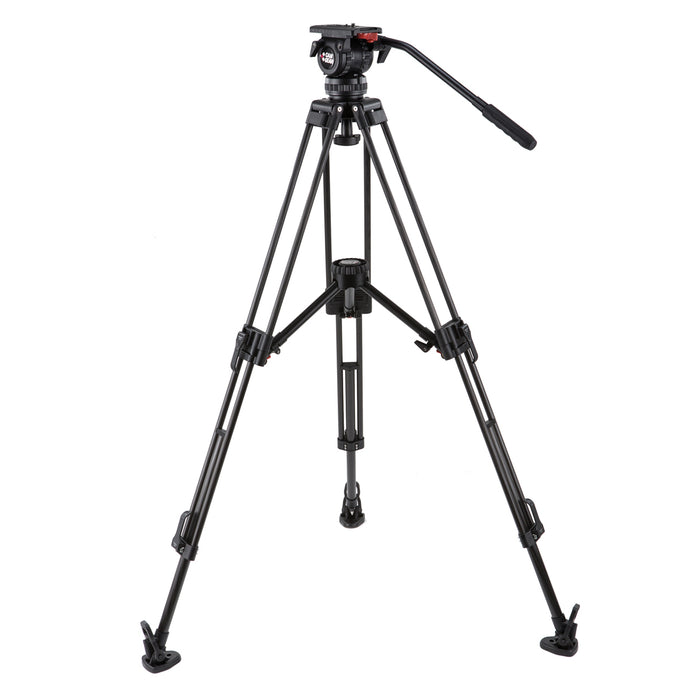 Camgear DV6P CFMS Carbon Fiber Camera Tripod with Fluid Head for Professional Video Production