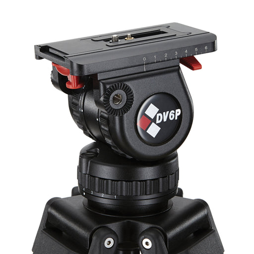 Camgear DV6P Fluid Head – High-performance video tripod head for smooth and precise camera movements.