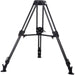 Camgear EFP100/CF2 MS Carbon Fiber Tripod with 2-stage carbon fiber legs and mid-level spreader for professional video production.