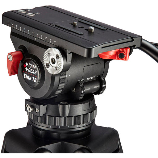 CamGear Elite 18 CFMS Carbon Fiber Tripod with Mid-Spread System for Professional Cameras