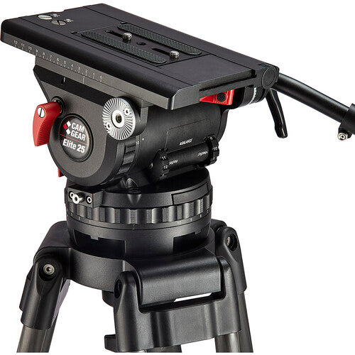 CamGear Elite 25 professional fluid head for broadcast and cinematography