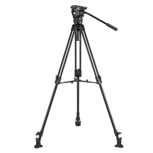 Camgear Mark 6 ALMS Camera Tripod – Sturdy aluminum tripod with fluid head for professional video and film production