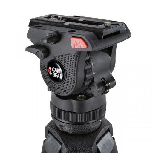 Camgear Mark 6 ALMS Camera Tripod – Sturdy aluminum tripod with fluid head for professional video and film production