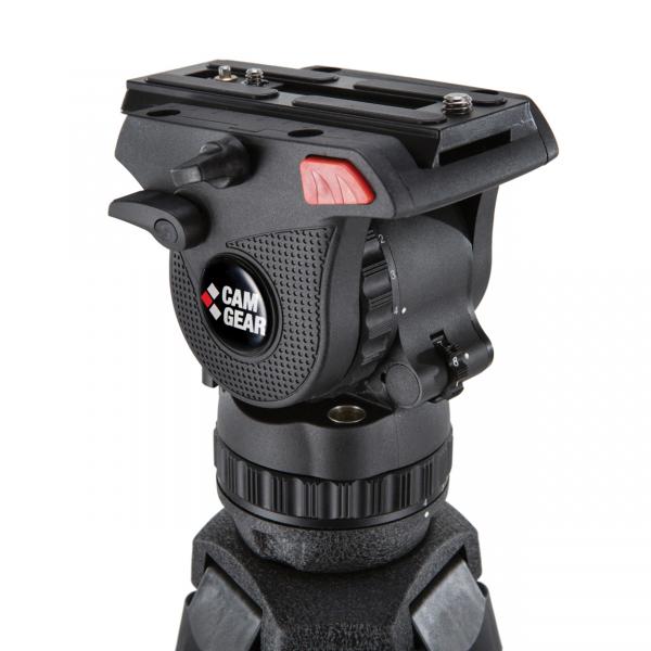 Camgear Mark 6 ALMS Camera Tripod – Sturdy aluminum tripod with fluid head for professional video and film production