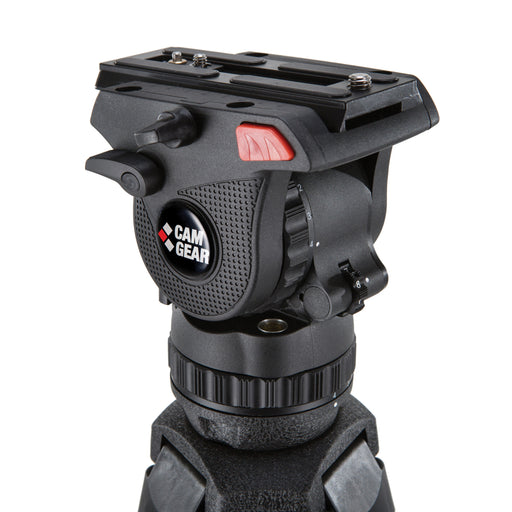 Camgear MARK 6 Fluid Head with Sliding Plate SP-MARK, Bowl Clamp BC-MINI, and Pan Bar PB-MARK
