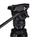 Camgear MARK 6 Fluid Head with Sliding Plate SP-MARK, Bowl Clamp BC-MINI, and Pan Bar PB-MARK