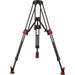 CamGear T100 CF2/MS carbon fiber tripod with mid-level spreader for professional video production