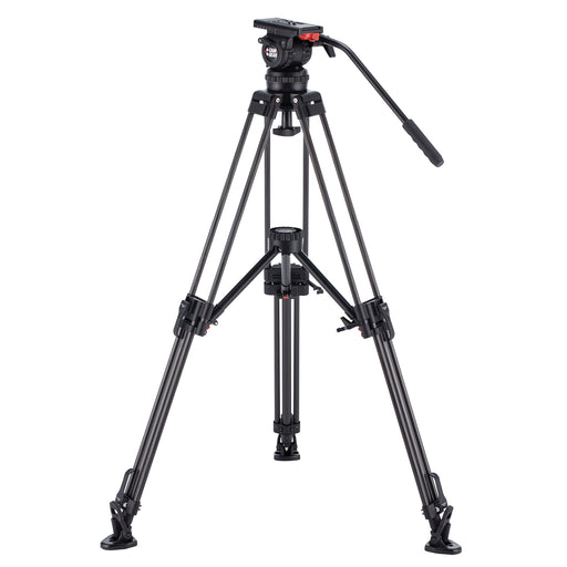 Camgear V10P AL MS Professional Video Tripod System with V10P Fluid Head and T100/AL2 Aluminum Tripod
