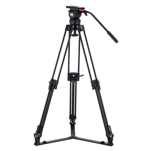 Camgear V10P ALGS Professional Camera Tripod with Fluid Head for Smooth Video Capture