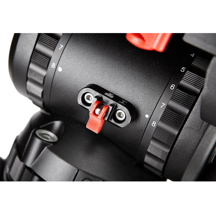 Camgear V20P Fluid Head – Professional fluid head for tripods, offering smooth pan and tilt control for video production.