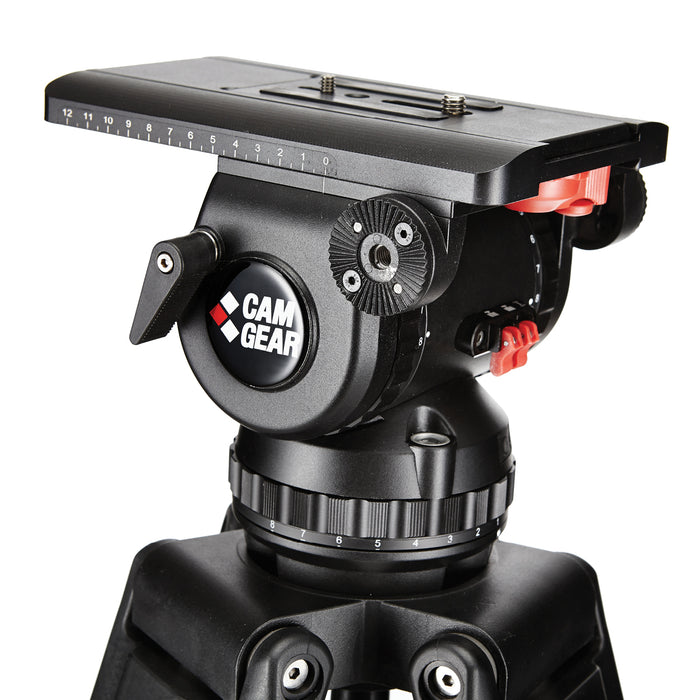 Camgear V25P EFP CFMS Camera Tripod System with V25P Fluid Head and Carbon Fiber Tripod