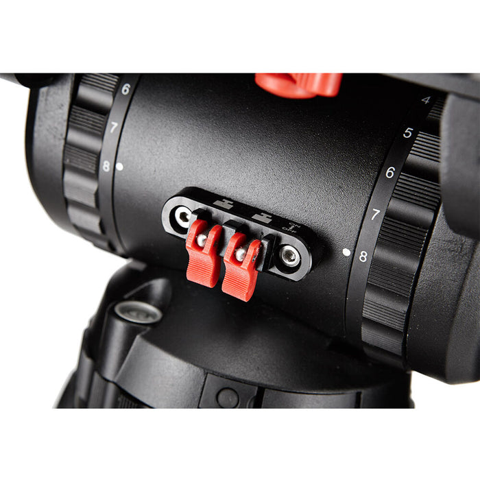 Camgear V25P Fluid Head with 100mm bowl base.