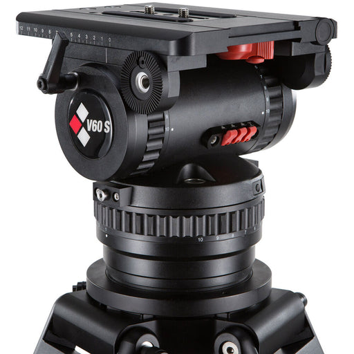 Camgear V60S EFP Fluid Head with 4-Bolt Flat Base