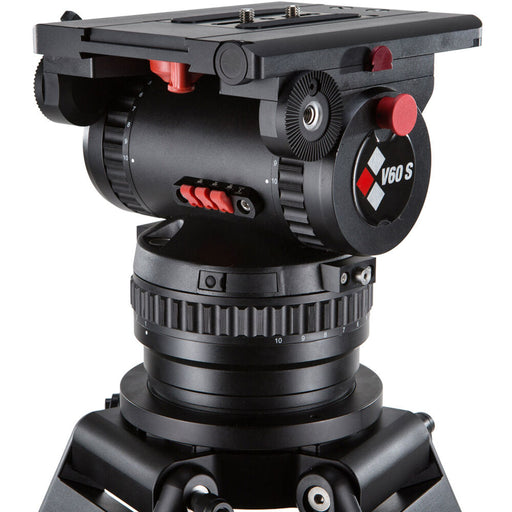 Camgear V60S EFP Fluid Head with 4-Bolt Flat Base