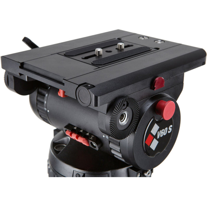Camgear V60S EFP Fluid Head with 4-Bolt Flat Base