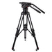 Camgear V60S STUDIO/OB ALMS Camera Tripod System with fluid head, heavy-duty legs, and mid-level spreader for professional video production.