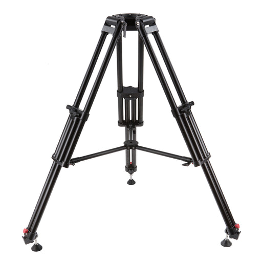 Camgear V60S STUDIO/OB ALMS Camera Tripod System with fluid head, heavy-duty legs, and mid-level spreader for professional video production.