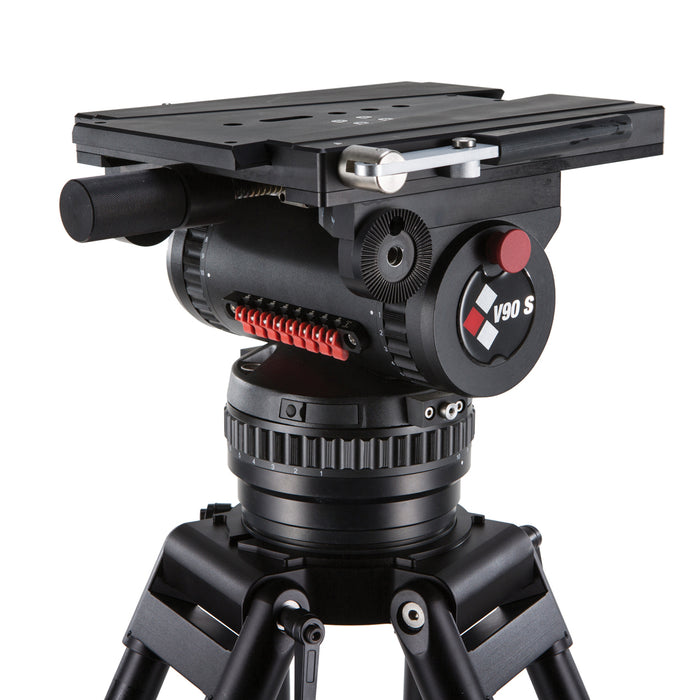 Camgear V90 STUDIO/OB ALMS Camera Tripod System – Professional Heavy-Duty Tripod for Studio & OB Production