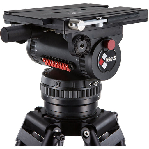 Camgear V90 Studio/OB Fluid Head with 4-Bolt Flat Base