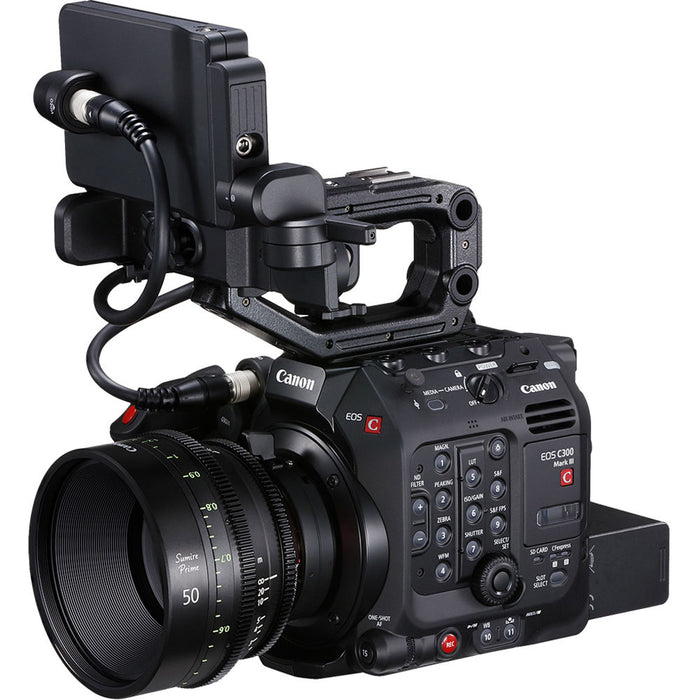 Canon C300 Mark III Cinema Camera – Professional 4K Super 35mm CMOS Sensor with Dual Gain Output, high dynamic range, and modular design.