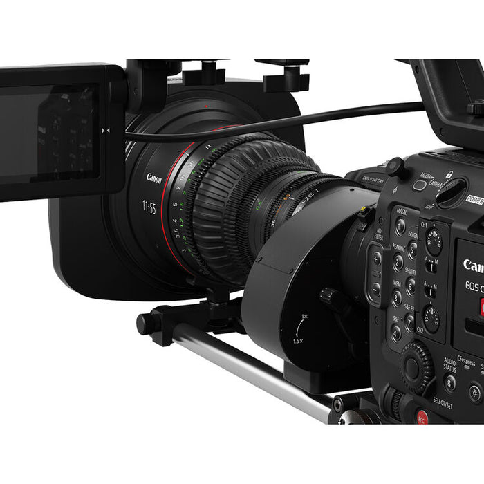 Canon CINE-SERVO 11-55mm zoom lens with RF mount for cinema, broadcast, and live production