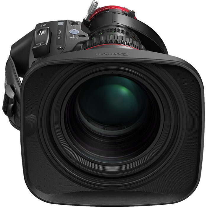 Canon CINE-SERVO 15-120mm T2.95-3.9 zoom lens with 1.5x extender and PL mount for cinema and broadcast production