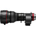 Canon CINE-SERVO 15-120mm T2.95-3.9 zoom lens with 1.5x extender and PL mount for cinema and broadcast production