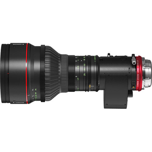 Canon CINE-SERVO 25-250mm T2.95 cinema zoom lens with EF mount for film, broadcast, and live production