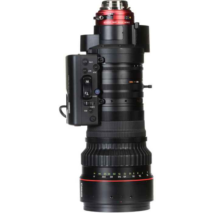 Canon CINE-SERVO 50-1000mm cinema zoom lens with ARRI PL mount for long-range broadcast and film production